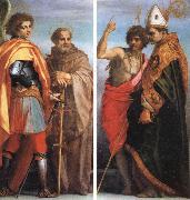 Andrea del Sarto SS.Michael the Archangel and John Gualbert SS.John the Baptist and Bernardo degli berti china oil painting reproduction